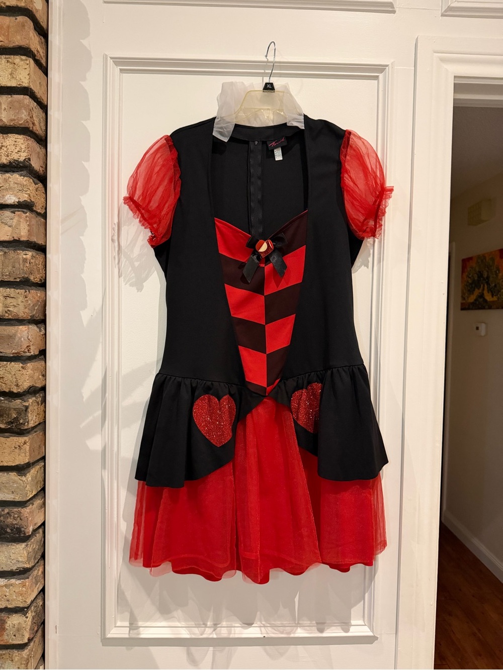 Torrid women’s Red and Black Queen of Hearts Costume Dress